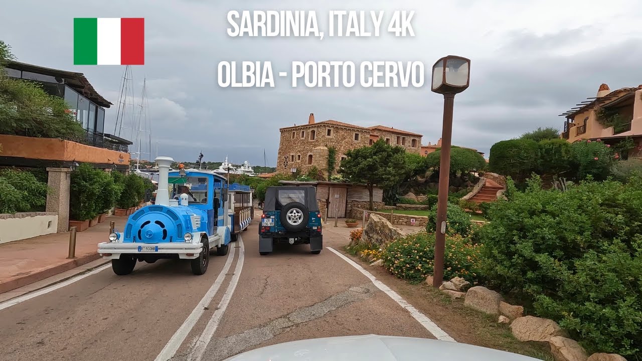 Driving in Italy Sardinia from Olbia to Porto Cervo
