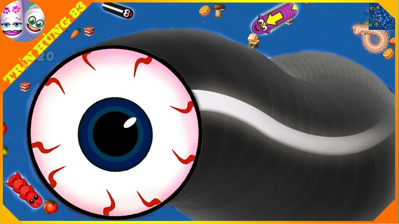 🐍WORMSZONE.IO | GIANT SLITHER SNAKE TOP 01 / Epic Worms Zone Best Gameplay! | Trần Hùng 83