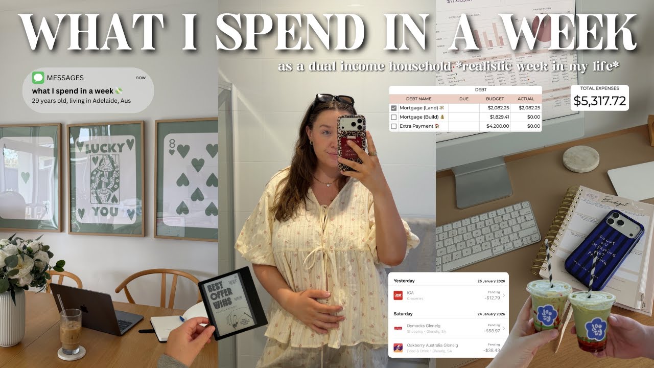 what I spend in a week as a 29 year old, dual income household 💸🏡 *realistic week in my life*