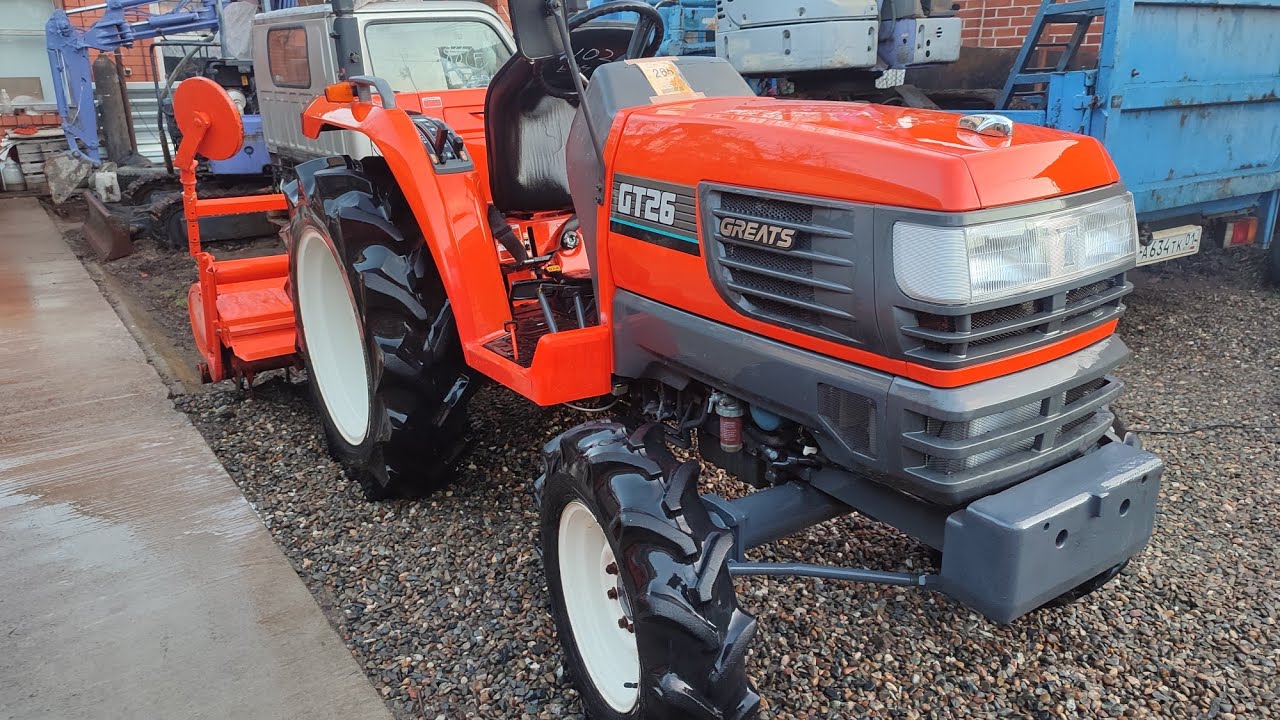 kubota gt26 японский минитрактор видео обзор ПРОДАН