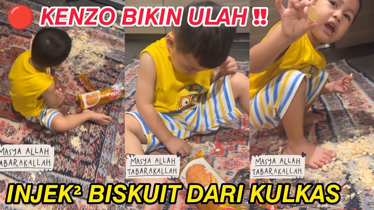 KENZO INJEK² BISKUIT MAMAPAU TERIAK ASTAGFIRULLAH‼️ KENZO SUARA LEMBUT BILANG MINTA MAAF KE MAMAPAU