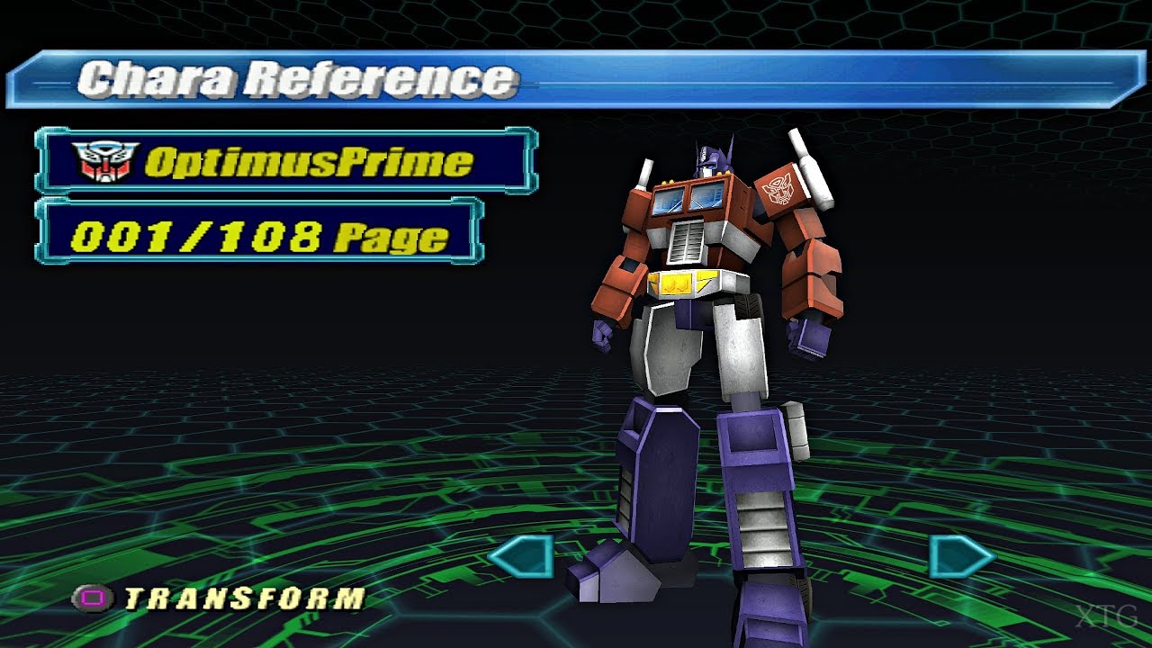 Transformers: Call of the Future - All Character Gallery PS2 Gameplay HD