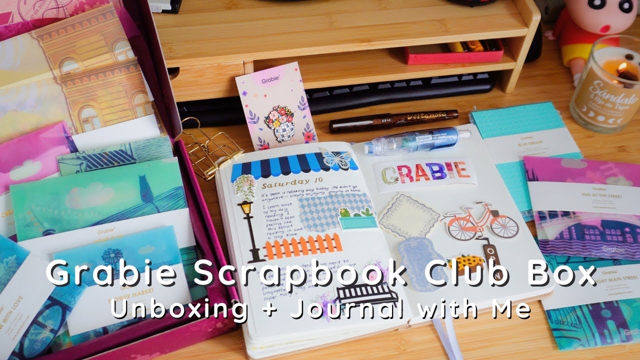 Творческий дневник с Grabie Scrapbook Club Box | Распаковка + советы