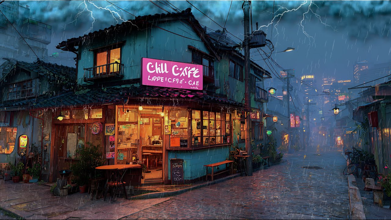 Study After Midnight ☔ 90s Rain Lofi for Calm Concentration | 12 Hour Chill Mix