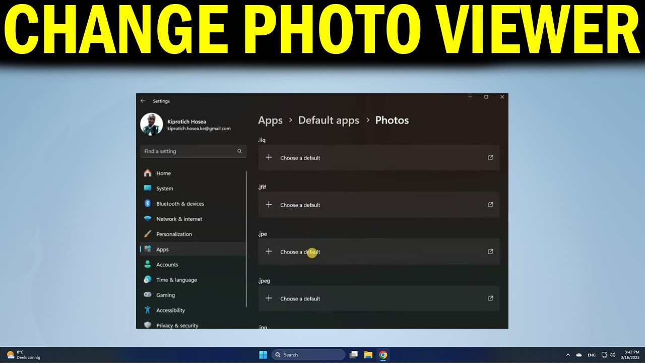 How To Change the Default Photo Viewer in Windows 11