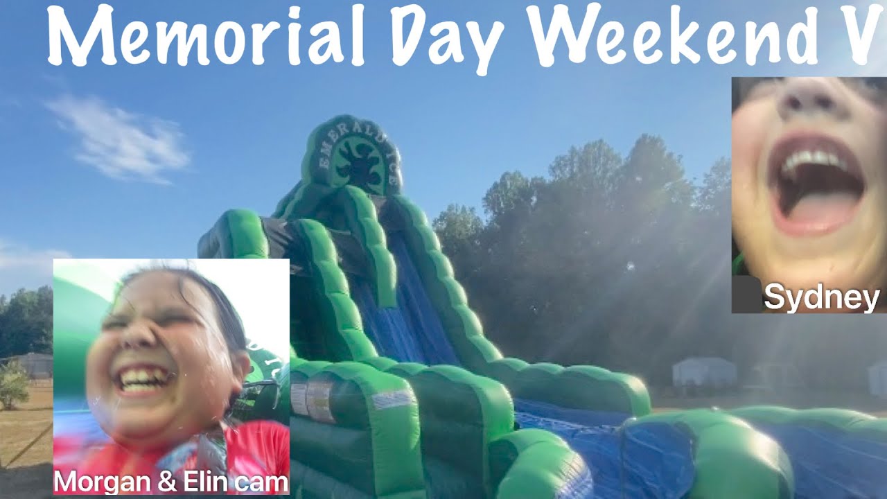 MEMORIAL DAY WEEKEND VLOG || HUGE WATERSLIDE || THE GIRL CLUB