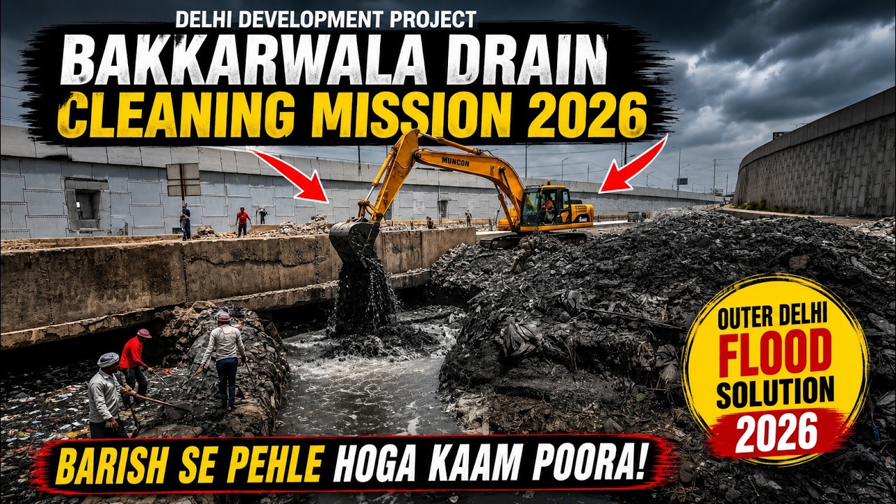 Mission Yamuna 2026 | Bakkarwala Drain Cleaning Update 🚧 Outer Delhi Flood Solution Before Monsoon!