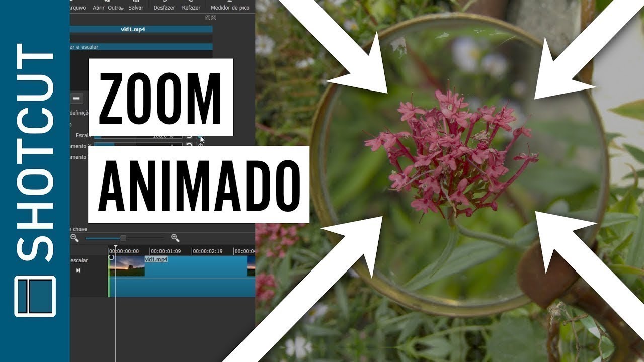 Como fazer ZOOM em vídeo (efeito ampliar, shotcut)