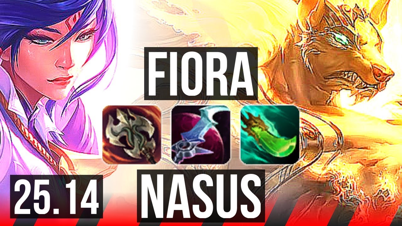FIORA vs NASUS (TOP) | EUW Diamond | 25.14
