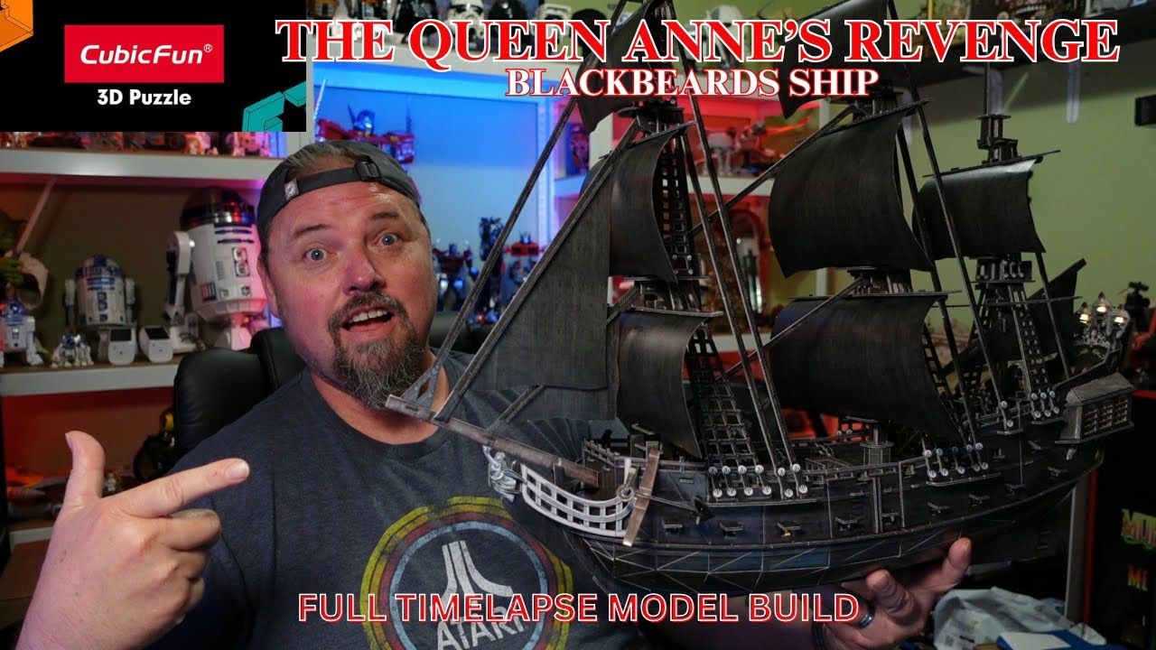 Blackbeards ship The  Queen Anne's Revenge Model