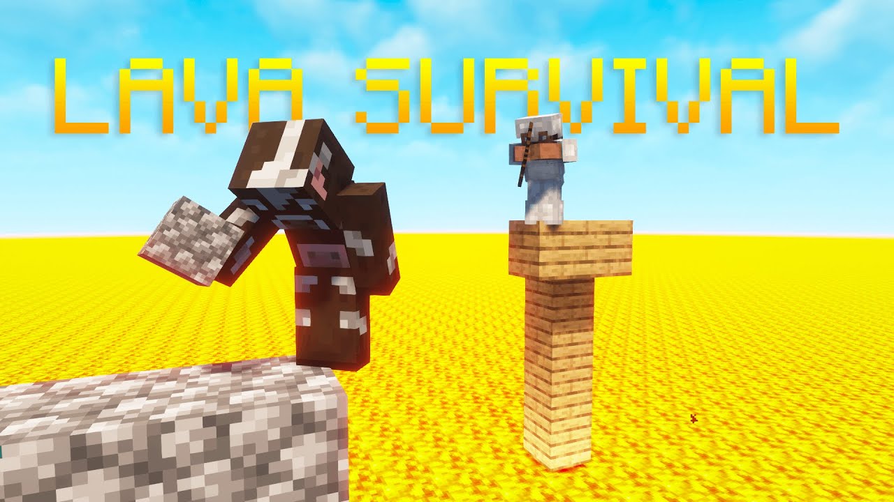 I Played Minecraft Lava Survival Again..