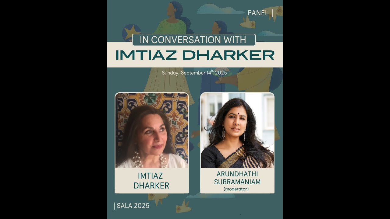 In conversation with acclaimed poet Imtiaz Dharker