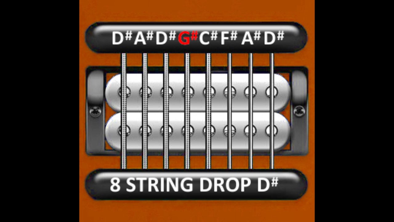 Perfect Guitar Tuner (8 String Drop D# = D# A# D# G# C# F# A# D#)