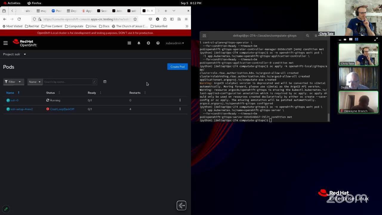 Installing OpenShift Local on RHEL 9 Live