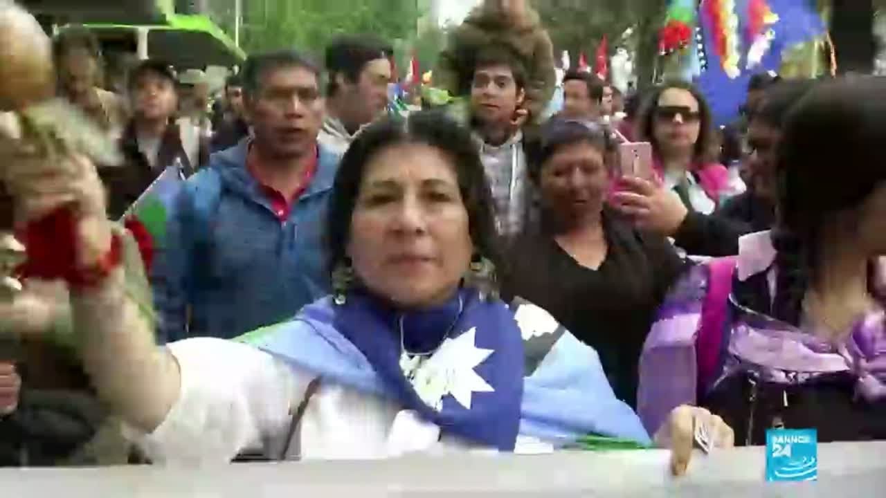 Chileans clang pots, rally in Santiago to mark anniversary of 2019 protests