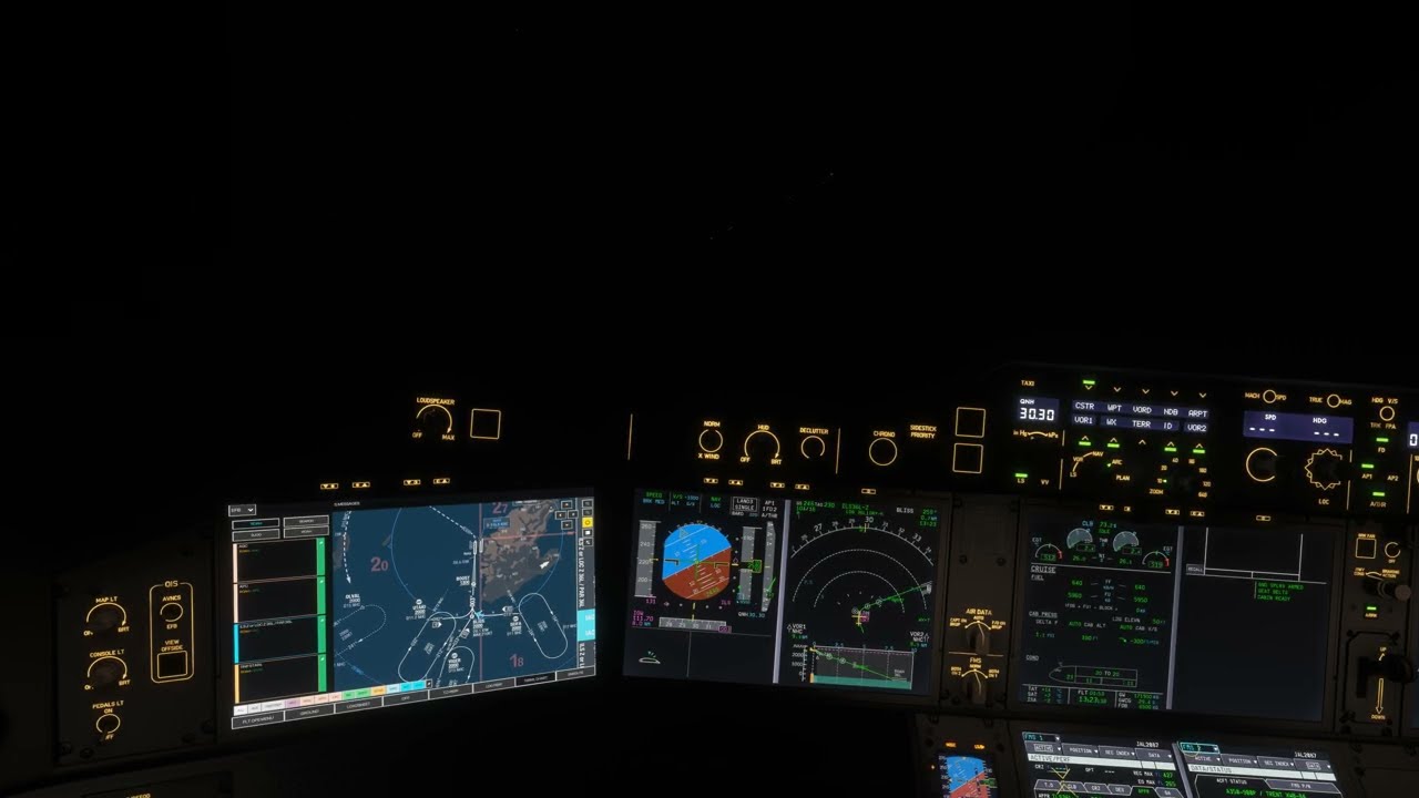 Hard Landing at Naha/那覇 | Japan Airlines A350-900 Night ILS RWY 36L | -449 fpm | MSFS 2024