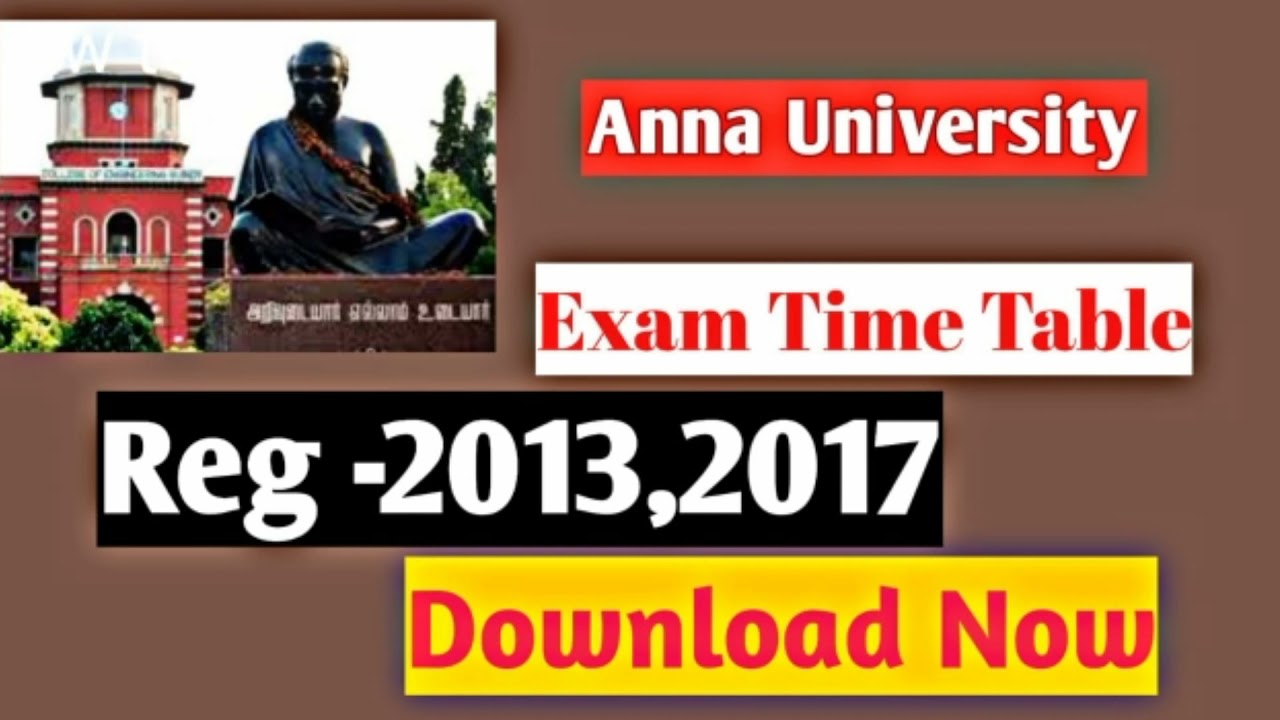 Arrear exam published  | Anna University Time table | All regulations published 2021 Open book exam