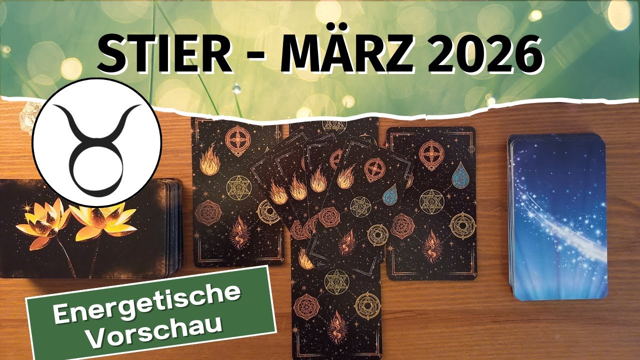 Stier: Dein ganz persönlicher Erfolg! | März 2026 | Tarotlegung | Kartenlegung | Orakel | Botschaft