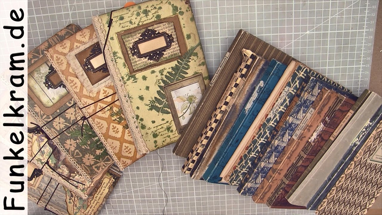 Altered Book Buchrücken anpassen Tutorial