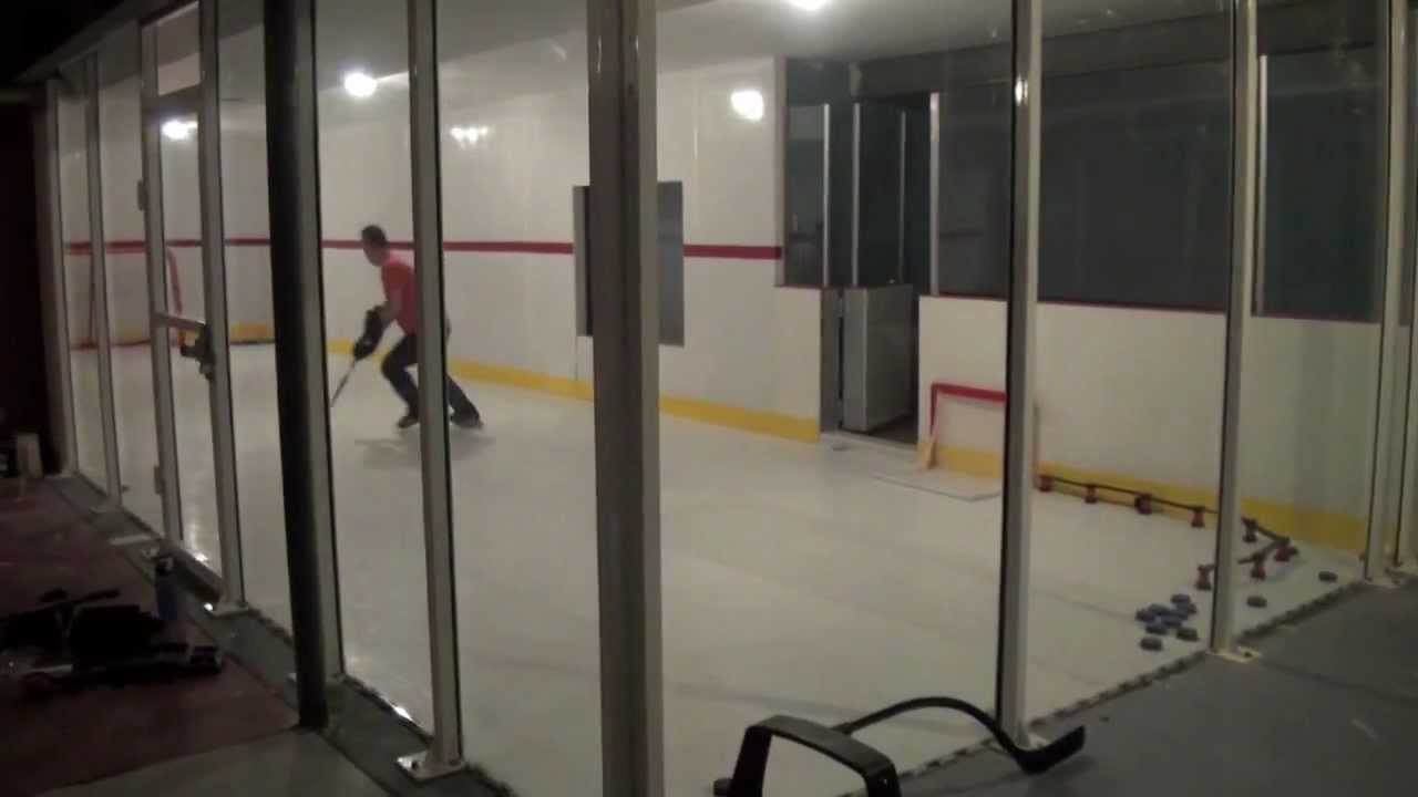 Ultimate Hockey Room with Hyper-Glide Synthetic ice