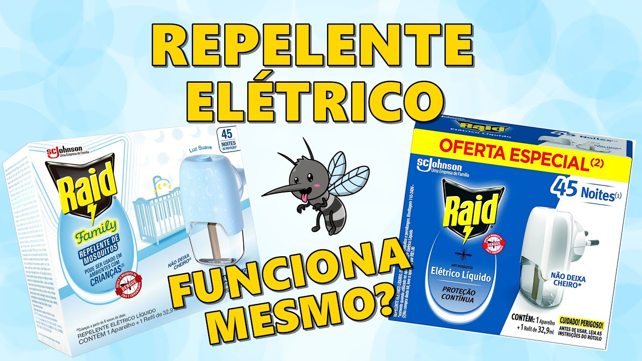 Repelente elétrico Raid 45 noites - Funciona mesmo?