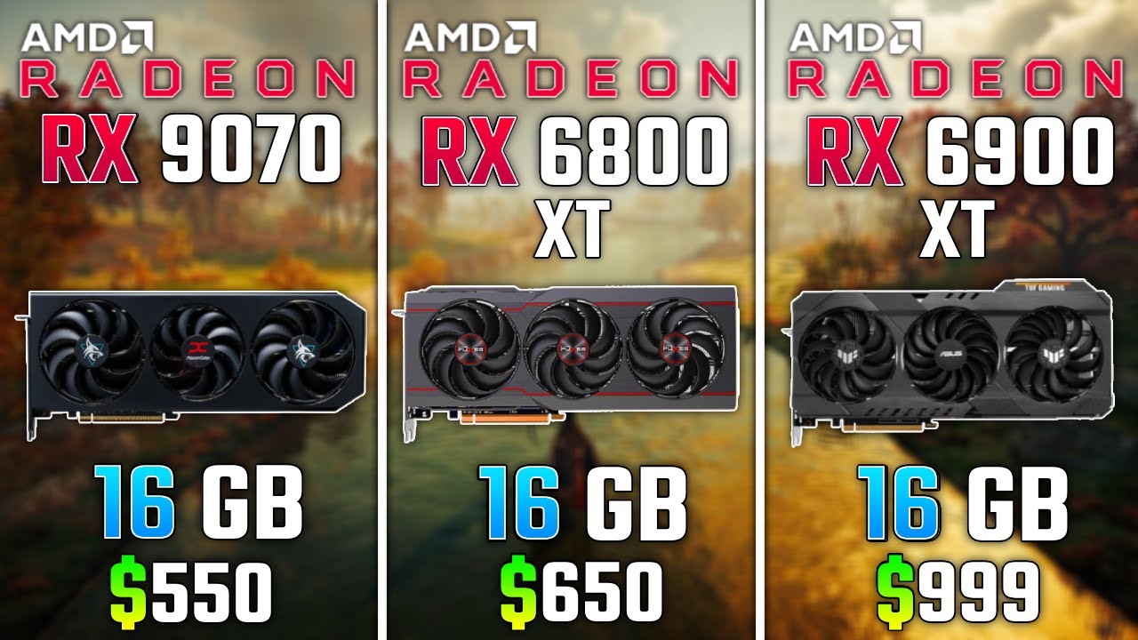 AMD RX 9070 vs RX 6800 XT vs RX 6900 XT | Test in 6 Games