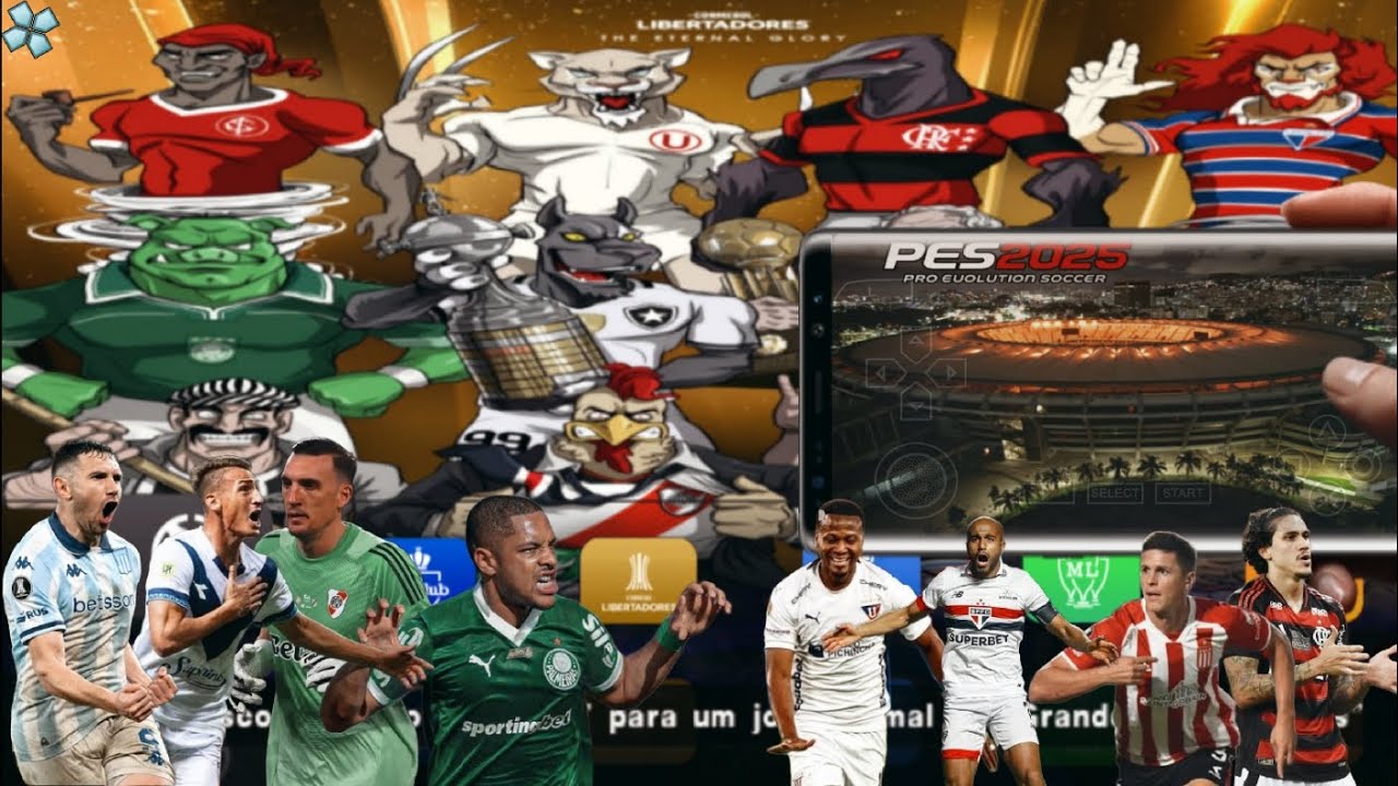 PES eFOOTBALL 2025 PSP Южноамериканские Либертадорес Обновлены бразильские, аргентинские, колумби...