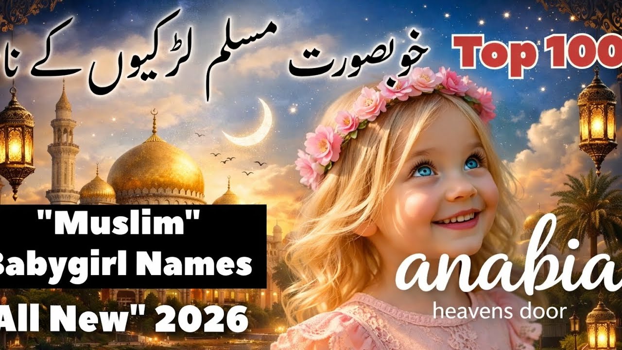 Pakistani Baby Girl Names With urdu Meaning | Stylish Muslim Baby Girl Names 2026