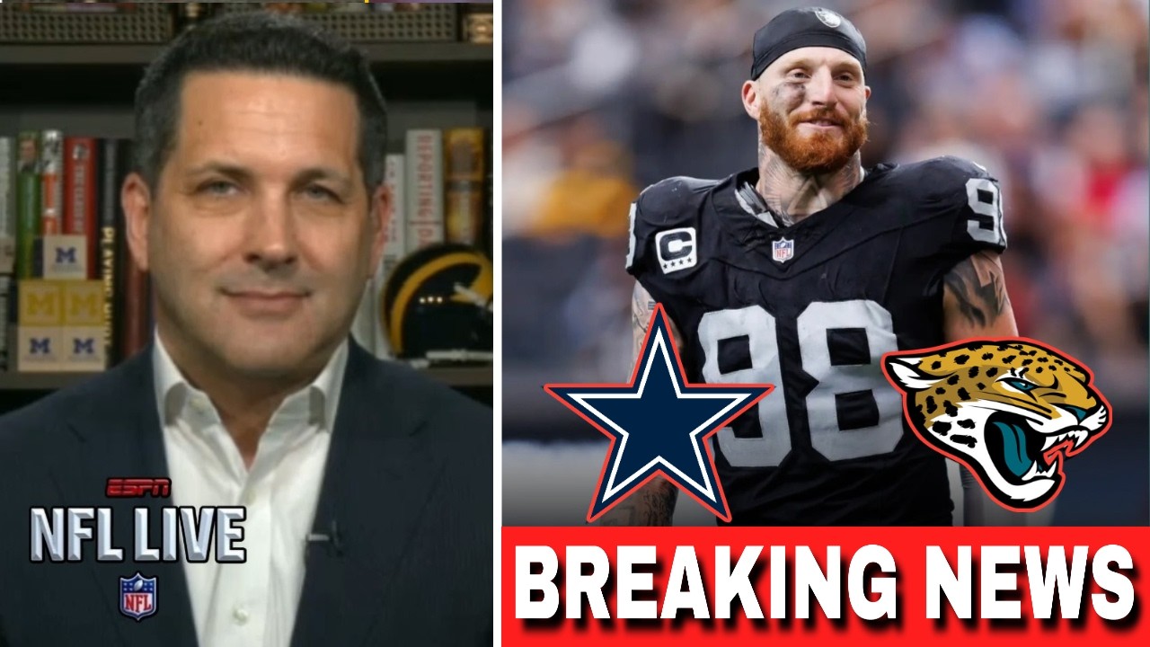NFL LIVE | Schefter latest on Raiders trade talks: Crosby to Cowboys or Jaguars?
