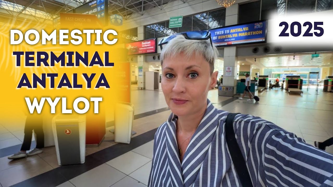 LOTNISKO ANTALYA TERMINAL KRAJOWY DOMESTIC WYLOT DO STAMBUŁU