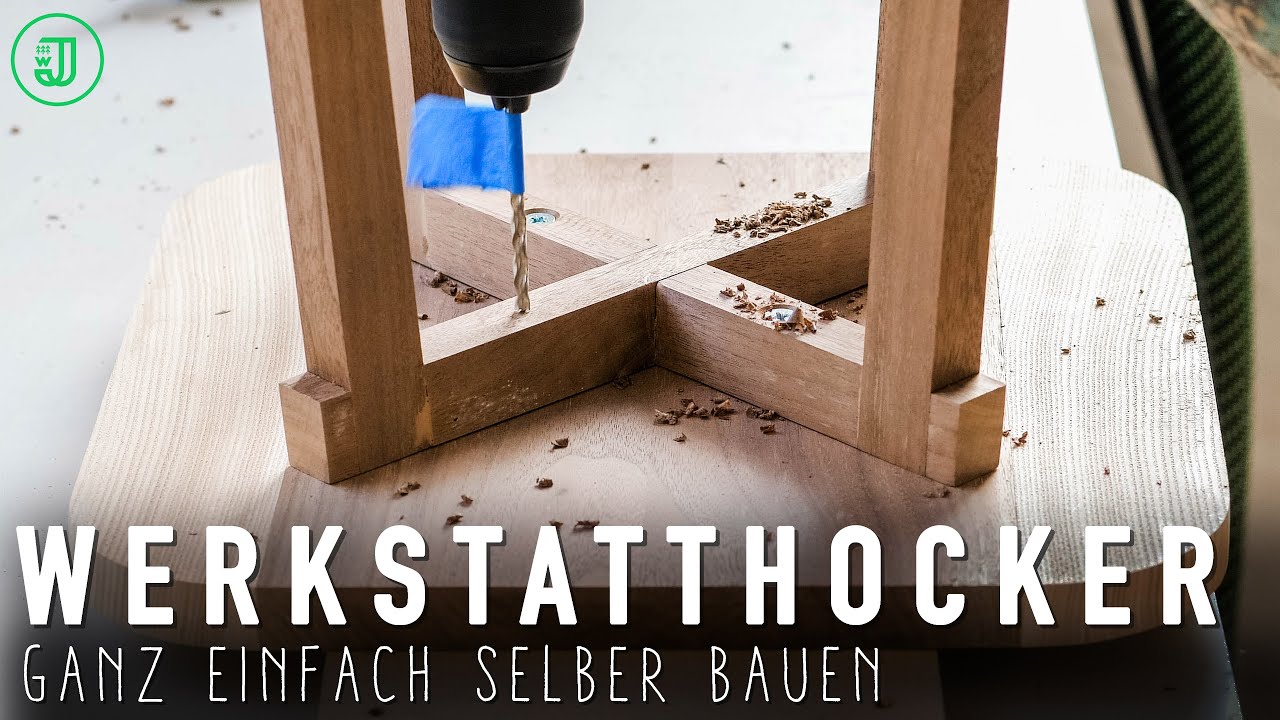 Einfach nachzubauen: Der perfekte HOCKER f&uuml;r jede Werkstatt und Wohnung! | Jonas Winkler