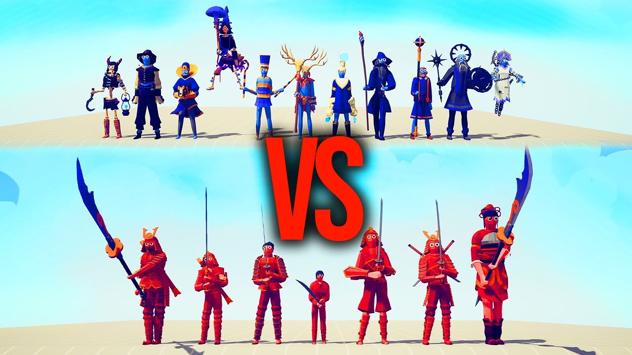 SAMURAI TEAM vs MAGE TEAM Part 1 #93 | TABS - Totally Accurate Battle Simulator