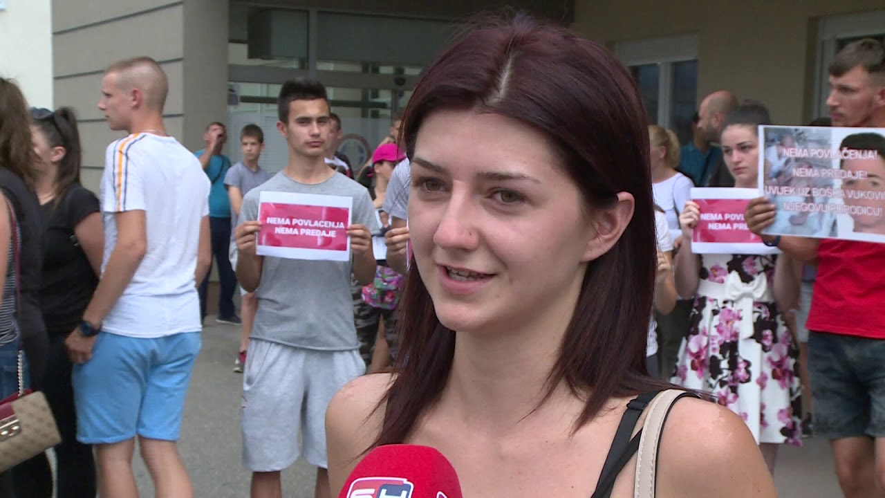 Protest podrske za Boska Vukovica / Bijeljina (BN TV 2019) HD