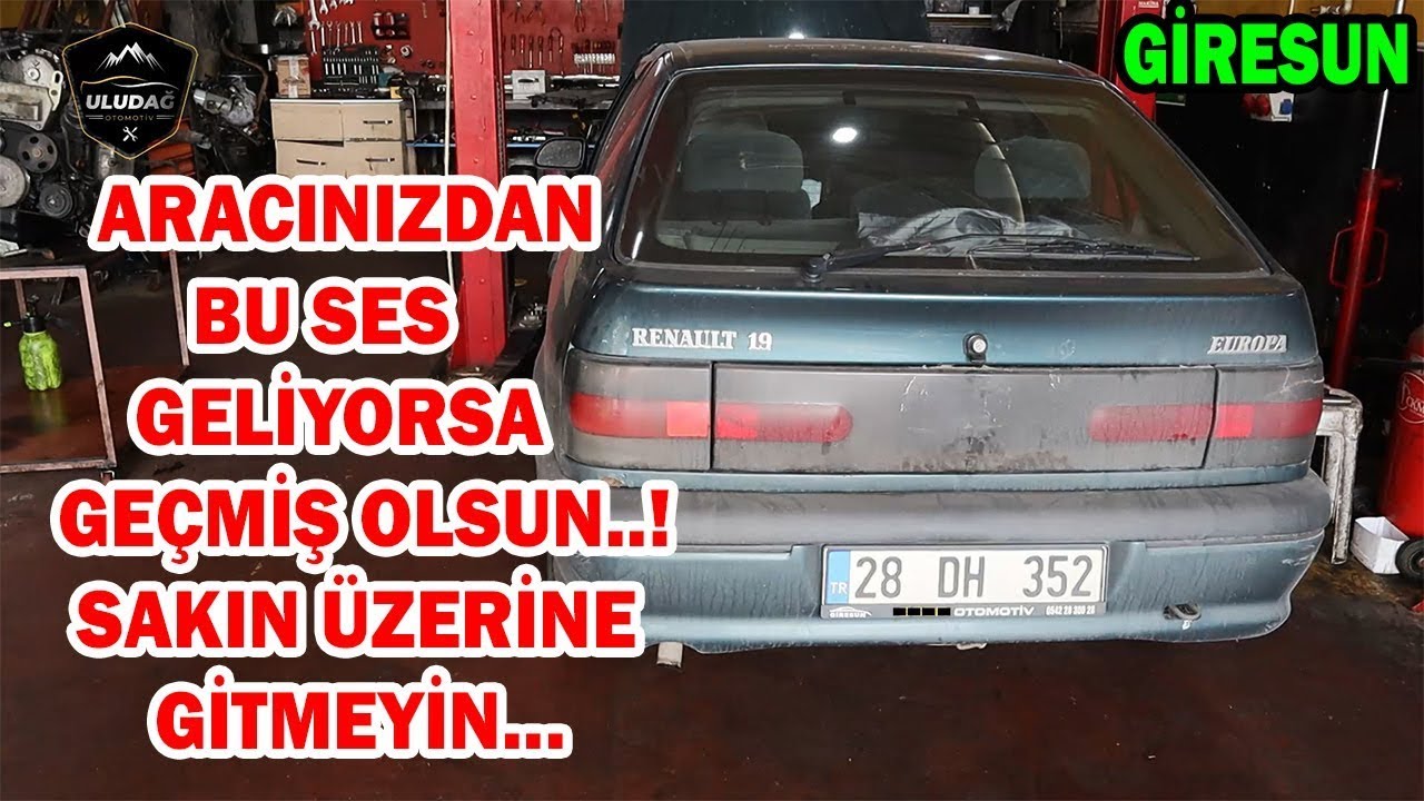 SES YÜZÜNDEN SIFIR MOTOR VE SİLİNDİR KAPAK YAPTIK! (YATAK SARMIŞ Renault 19 Europa  Motor Rektifiye)