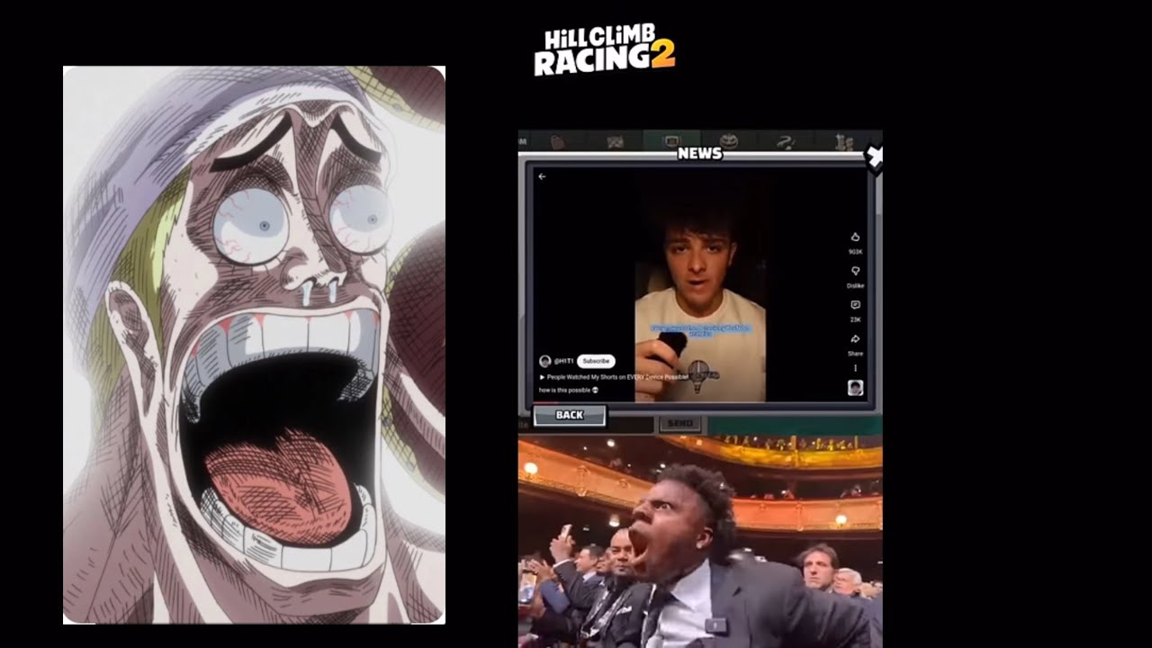 Watching @titaniumhcr2 ￼Through Hill climb racing 2 (Hcr2 Meme)