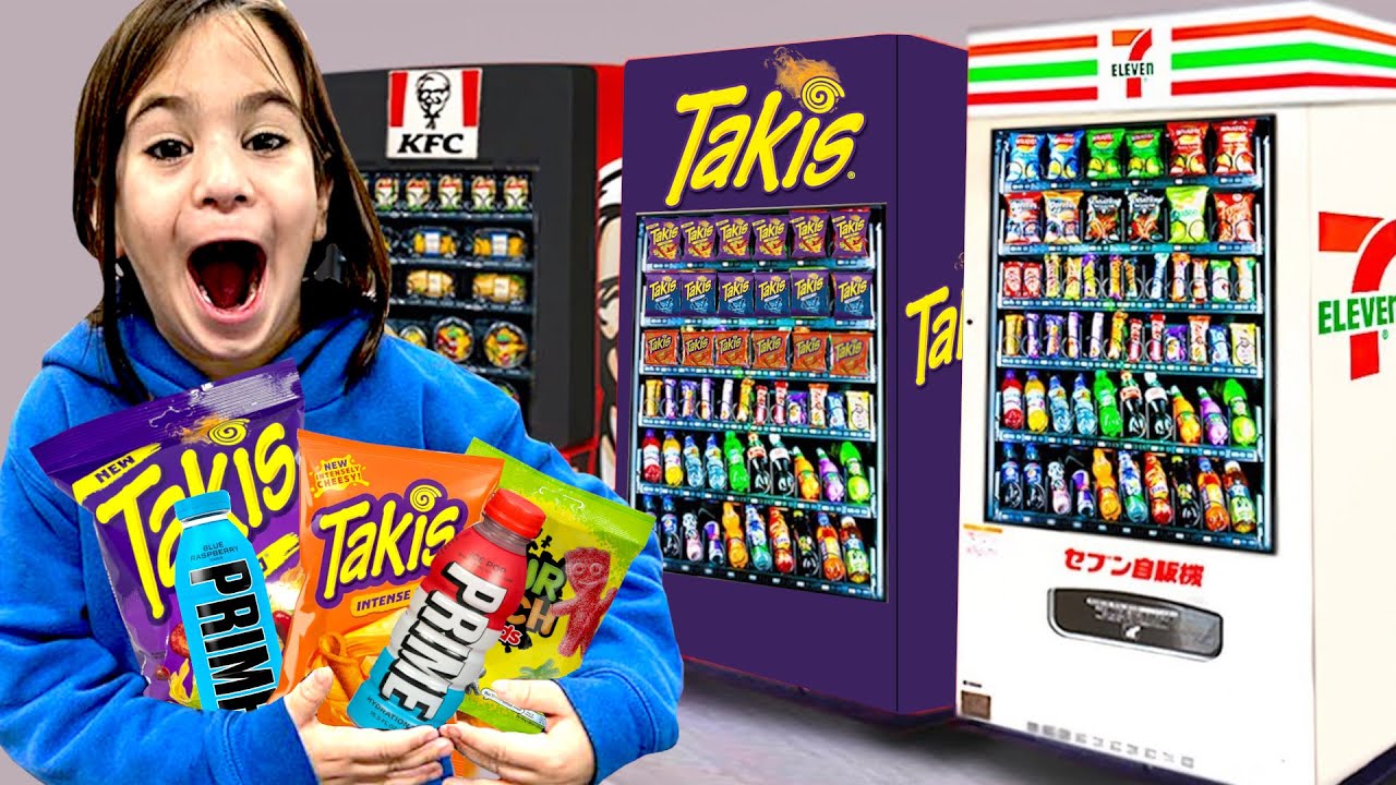 ICH ESSE 24 STUNDEN nur AUTOMATEN ESSEN! 😳