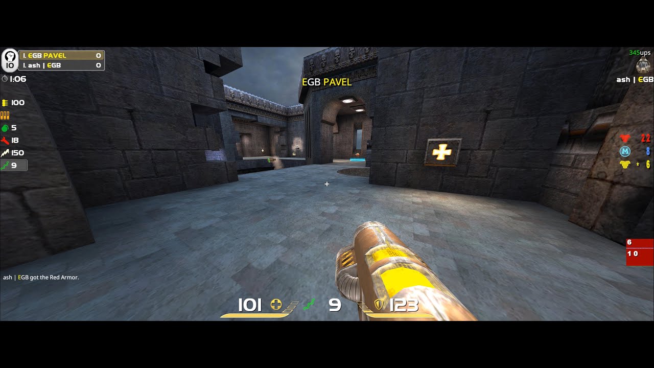 Quakelive 250 fps league / 3rd season (2025) / Week 12 / Pavel vs ash @ Dismemberment