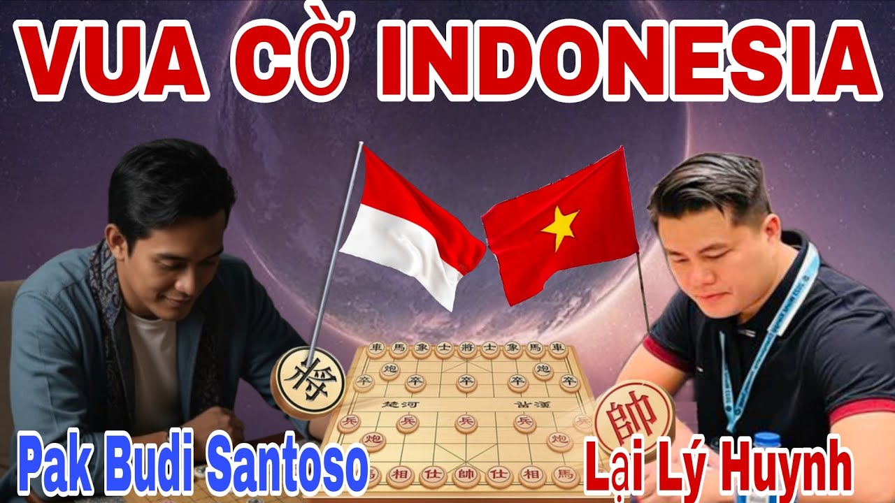 Vua cờ tướng Indonesia khiêu chiến | Lại Lý Huynh vs Pak Budi Santoso