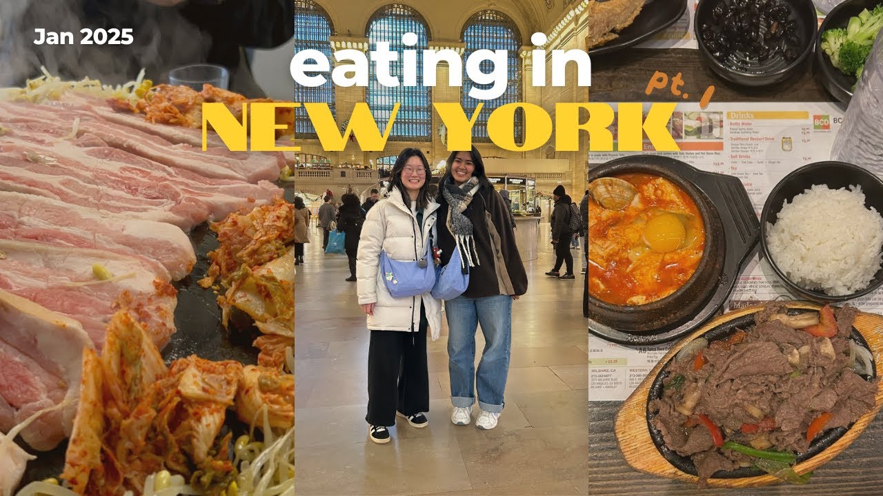 what I ate in NYC manhattan & flushing! + shopping, friends, sights