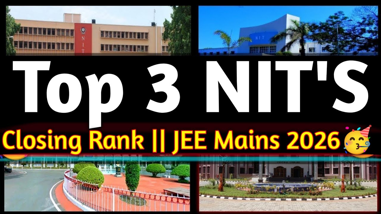 Top NIT'S Expected Cutoff🔥|| JEE Mains 2026 Top NIT'S Expected Closing Rank🥳|| Part 01