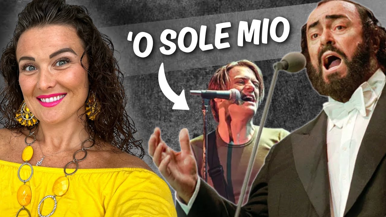 Реакция преподавателя вокала на песню Лучано Паваротти и Брайана Адамса «O Sole Mio» (Live)