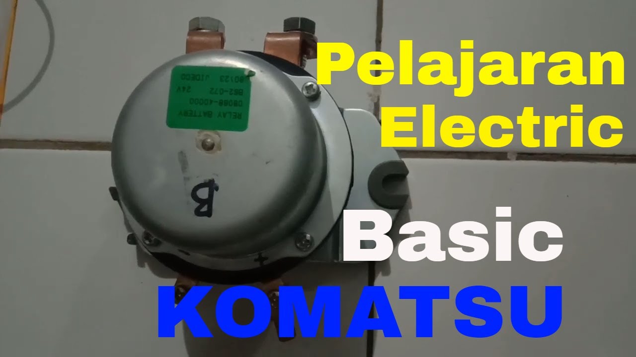 Starting sistem komatsu alat berat buat pelatihan dan pemula