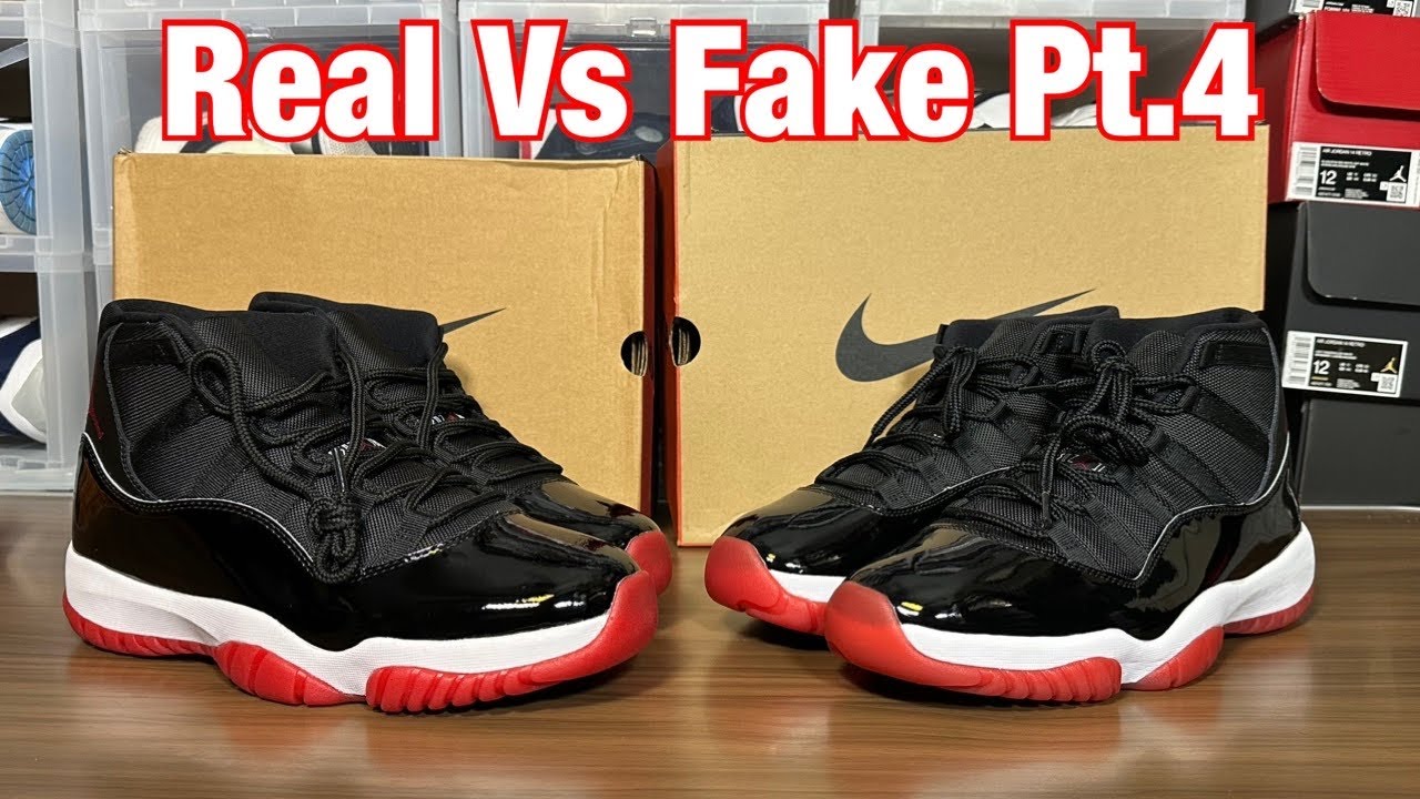 Air Jordan BRED 11 Real Vs Fake Review. No bueno 🤦🏾‍♂️