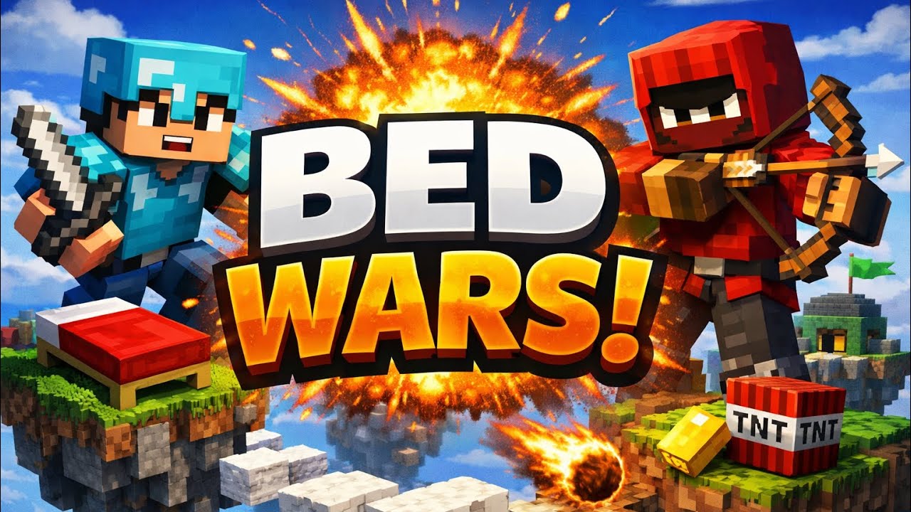 Minecraft Bedwars: due partite fantastiche (seconda posizione)!!