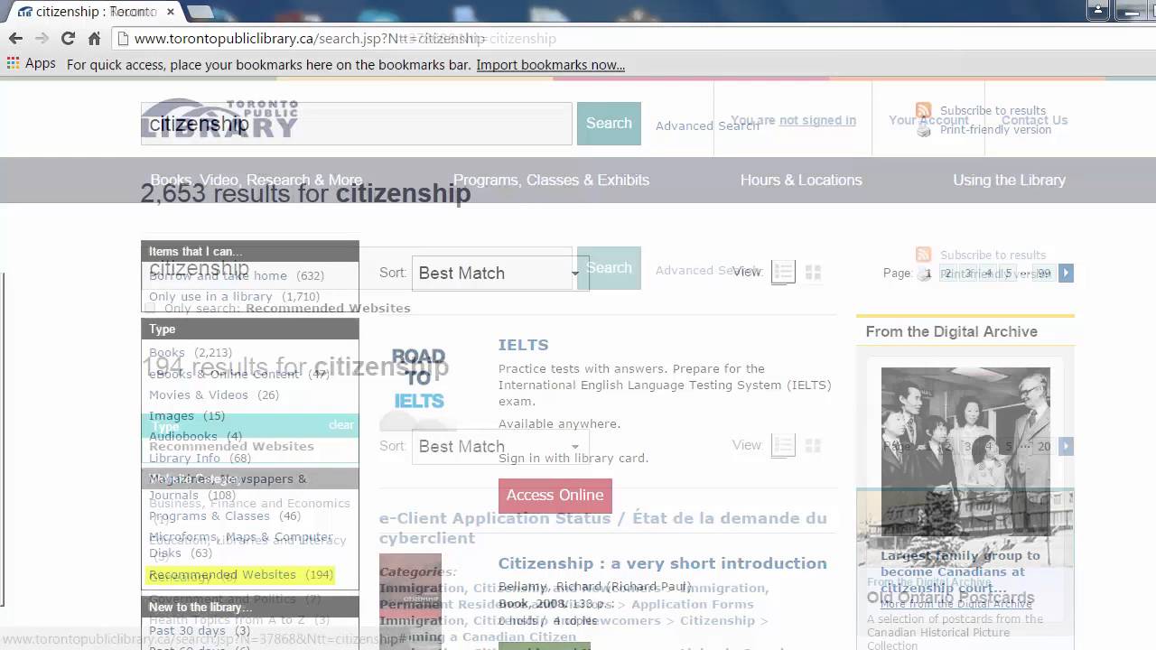 Recommended Websites