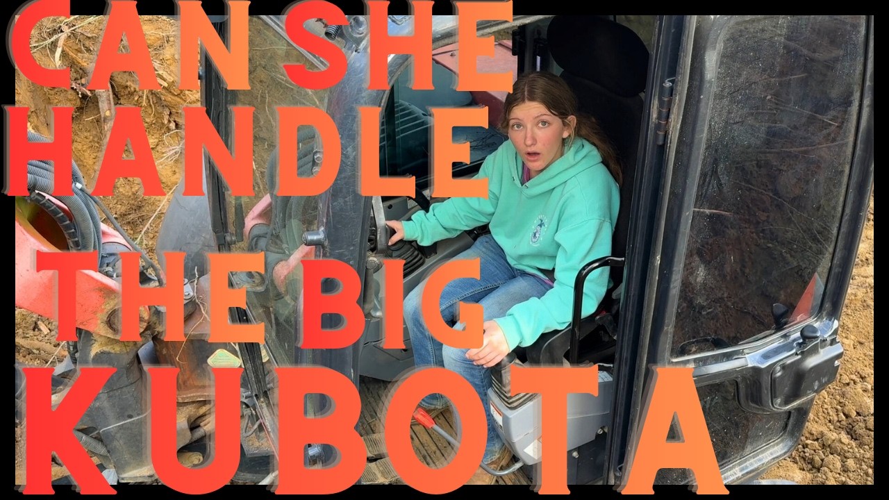 Большой экскаватор Kubota расчищает ручей | Строительство переправы для соединения наших земель