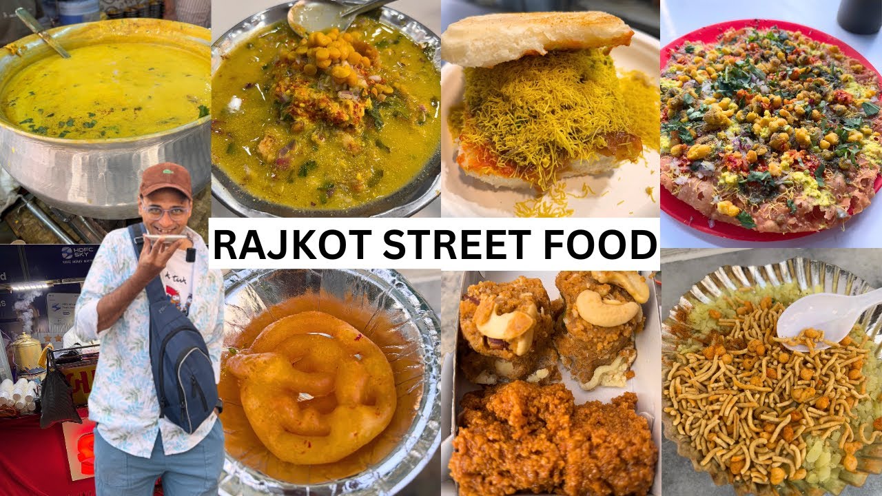 The BEST Street Food in RAJKOT | Dal Pakwan , Bhareli Bread , Ghughra & More