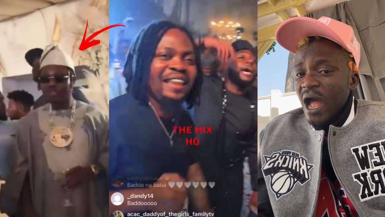 Olamide Begging Davido and Zlatan at Davido Wedding to Forgive Portable after he Insulted them