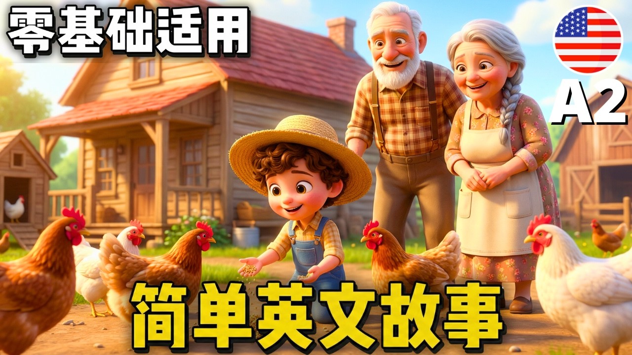 通过简单英语故事轻松听懂英语 ✅《农场的一天》