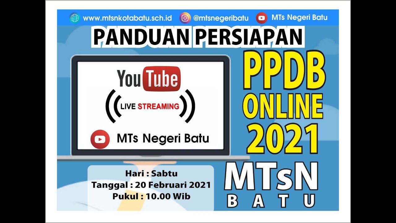 panduan SINGKAT PPDB MTs NEGERI BATU